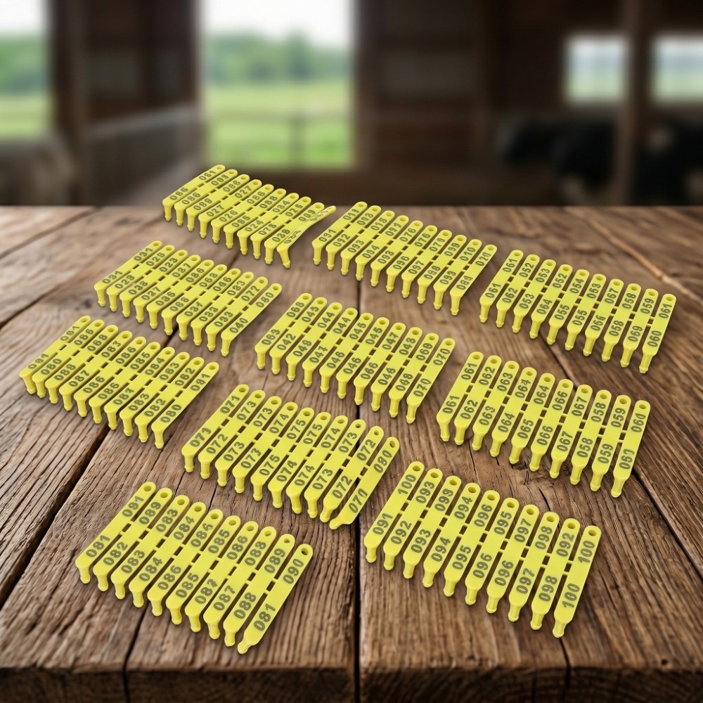 100 szt. Numerowane znaczniki  – Livestock Ear Tag recenzja i cena
