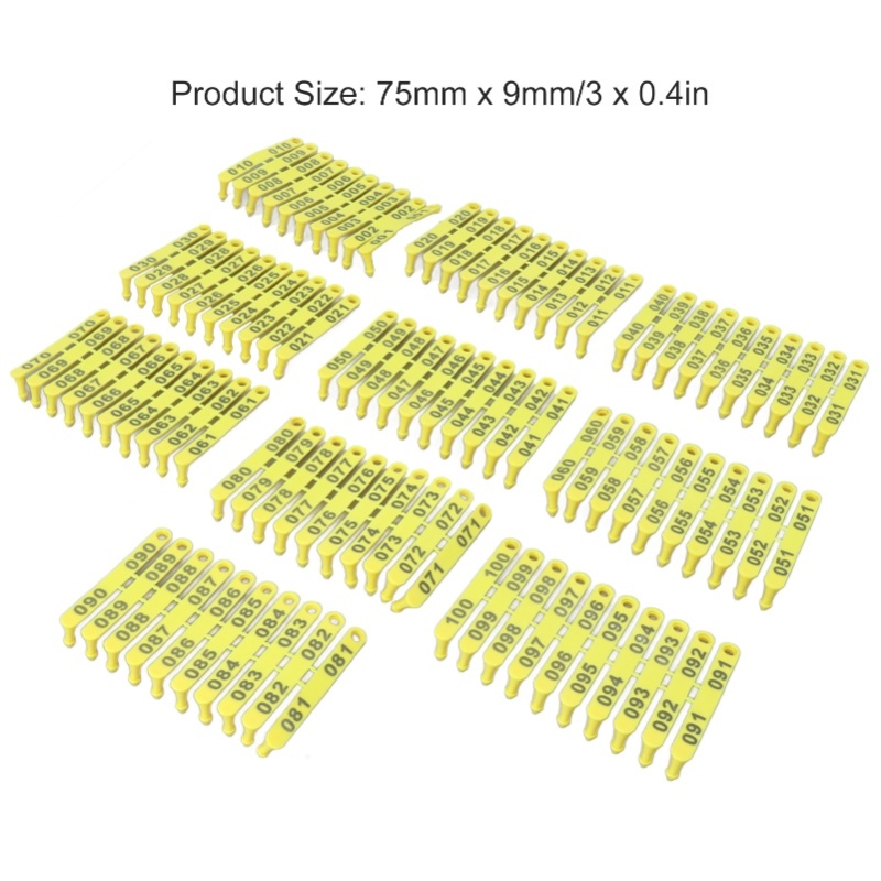 100 SZT. Numerowane plastikowe – Livestock Ear Tag recenzja i cena